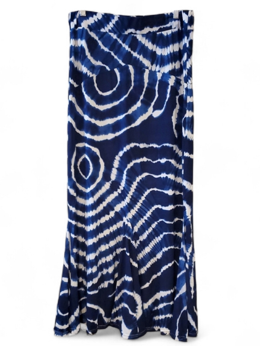 Thyme & Honey Navy & White Tie Dye Maxi Skirt Size L